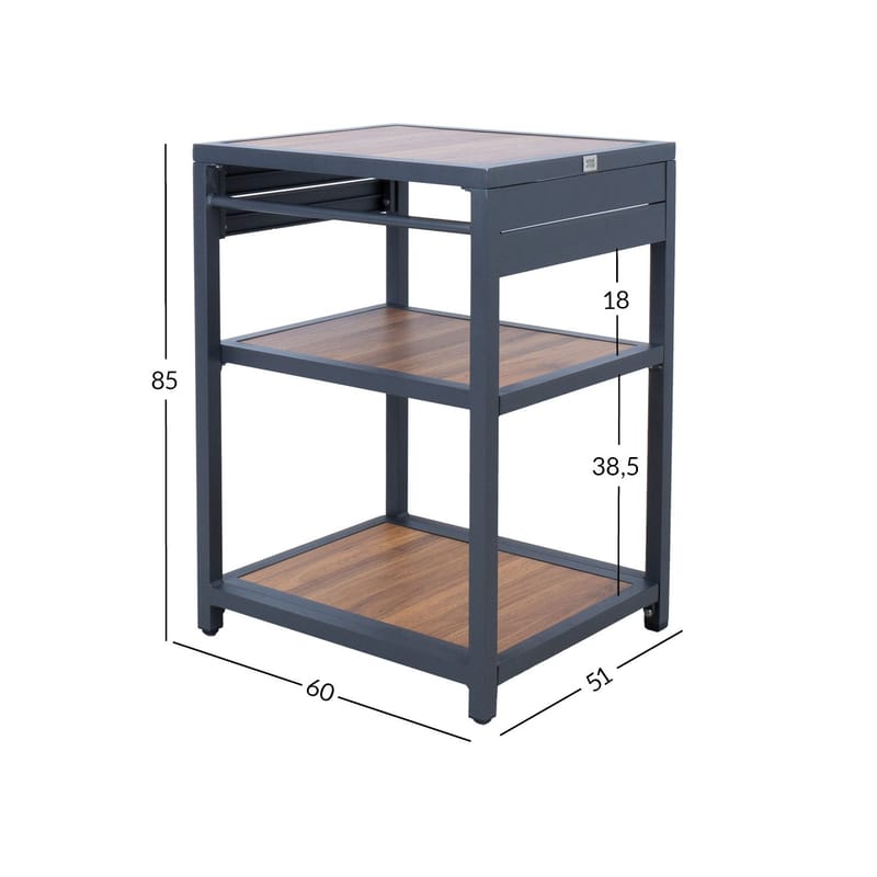 Outdoor Kitchen Module HOME4YOU - Mørkegrå - Have - Grill - Udekøkken - Komplette udekøkkener