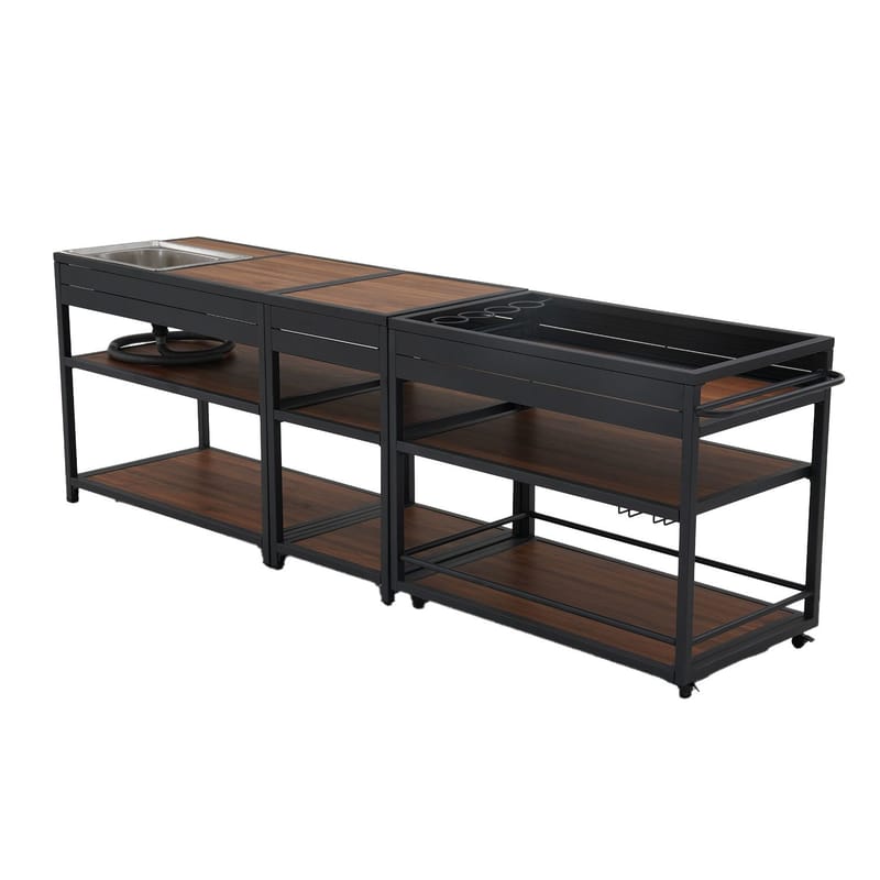Outdoor Kitchen Module HOME4YOU - Mørkegrå - Have - Grill - Udekøkken - Komplette udekøkkener