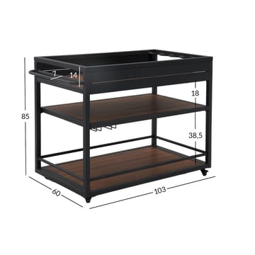Outdoor Kitchen Module HOME4YOU - Mørkegrå - Have - Grill - Udekøkken - Komplette udekøkkener