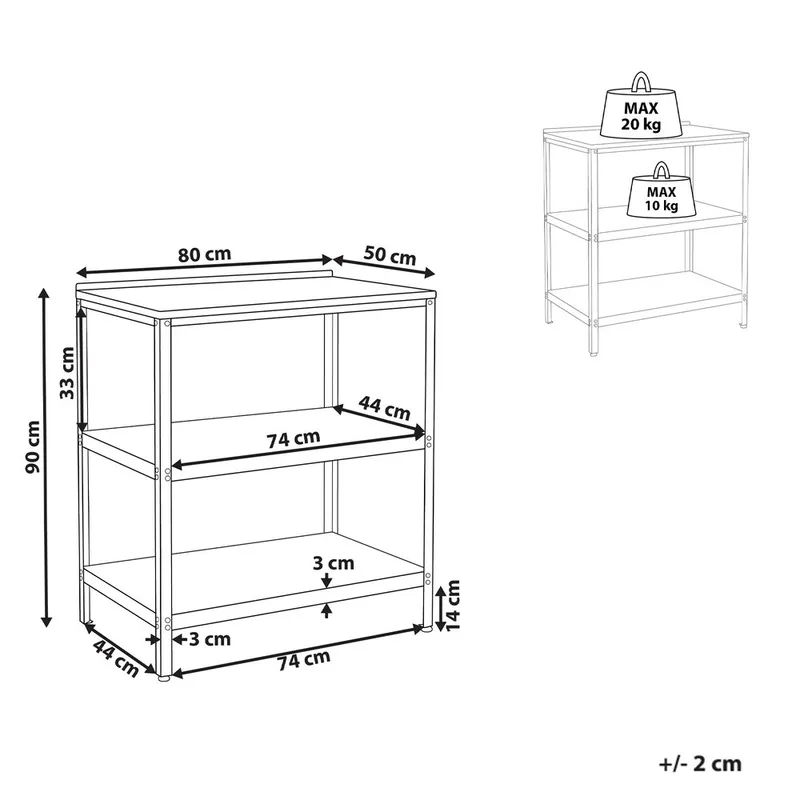 Stor køkkenø Vilama - Hvid, Sølv - Have - Grill - Udekøkken - Komplette udekøkkener