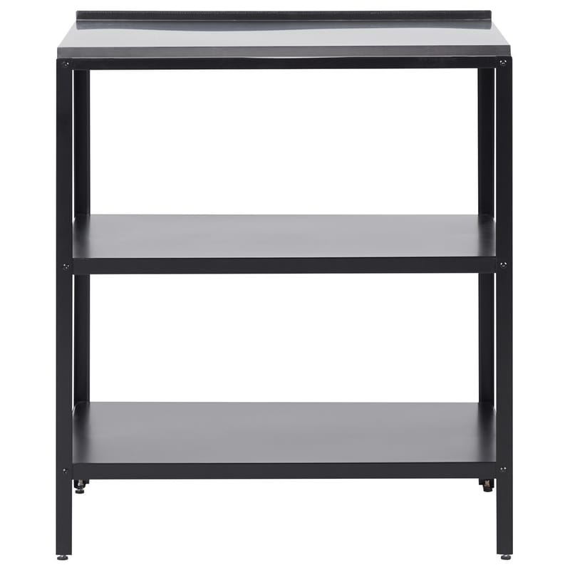 Stor køkkenø Vilama - Sort, sølv - Have - Grill - Udekøkken - Komplette udekøkkener