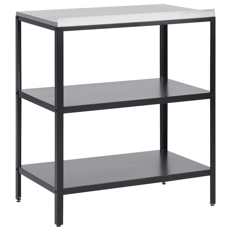 Stor køkkenø Vilama - Sort, sølv - Have - Grill - Udekøkken - Komplette udekøkkener