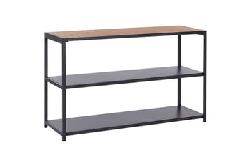 Trädgårdskök Beliani Avetrana 150x50x90 cm Black||Light wood - Have - Grill - Udekøkken - Byg dit eget udekøkken