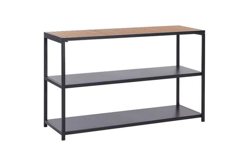 Trädgårdskök Beliani Avetrana 150x50x90 cm Black||Light wood