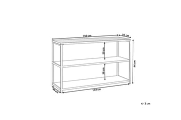 Trädgårdskök Beliani Avetrana 150x50x90 cm Black||Light wood - Have - Grill - Udekøkken - Byg dit eget udekøkken