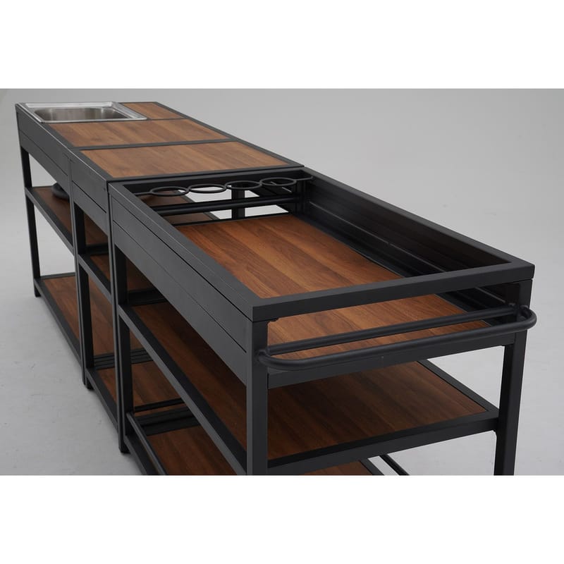 Udekøkken HOME4YOU Boden - Grå - Have - Grill - Udekøkken - Komplette udekøkkener