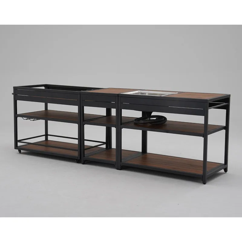 Udekøkken HOME4YOU Boden - Grå - Have - Grill - Udekøkken - Komplette udekøkkener