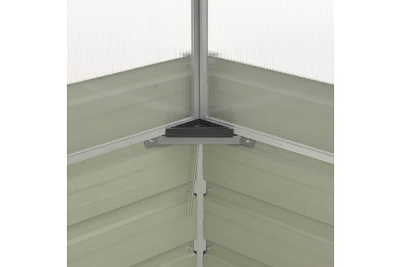 Drivhus 100 X 100 X 85 Cm Galvaniseret Stål Brun - gennemsigtig - Have - Havearbejde & dyrkning - Drivhuse