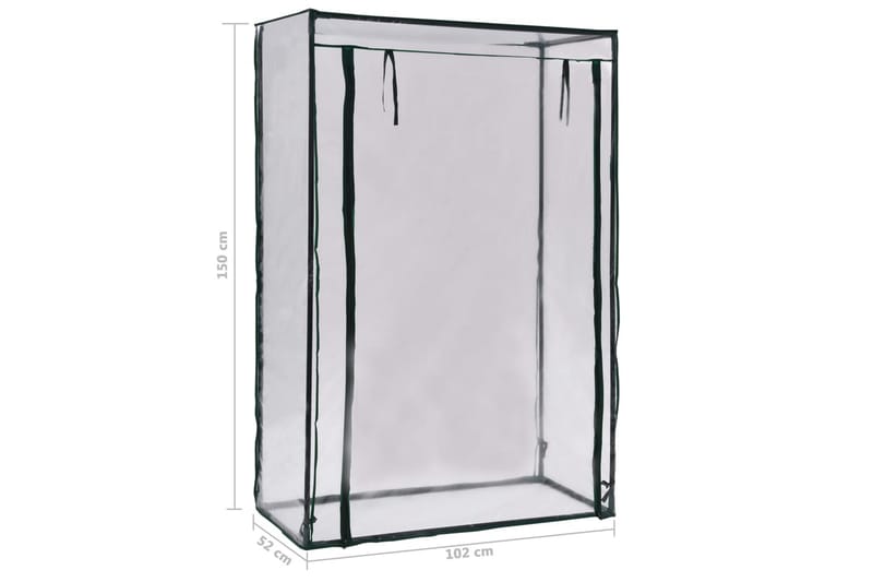 Drivhus 102 X 52 X 150 Cm - Gennemsigtig - Have - Havearbejde & dyrkning - Drivhuse