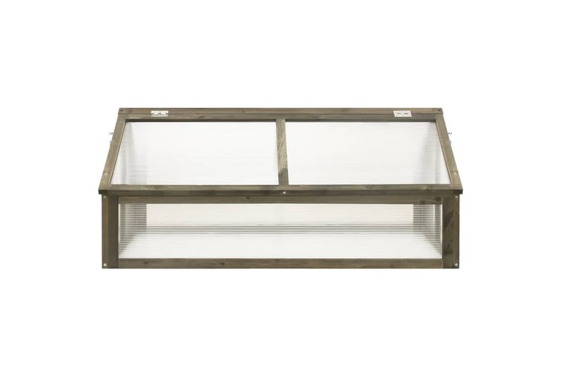 drivhus 114x80x50 cm fyrretræ grå - Grå - Have - Havearbejde & dyrkning - Drivhuse