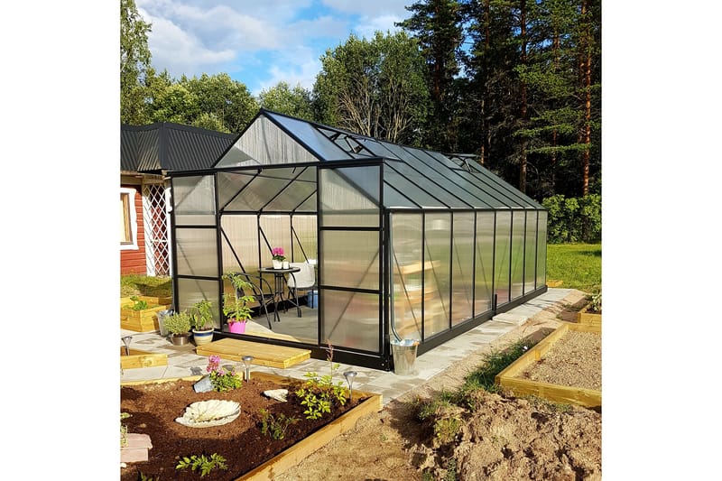 Drivhus 18m² Premium | Ekstra høj dyrkningshøjde - Drivhuse - Fritstående drivhus