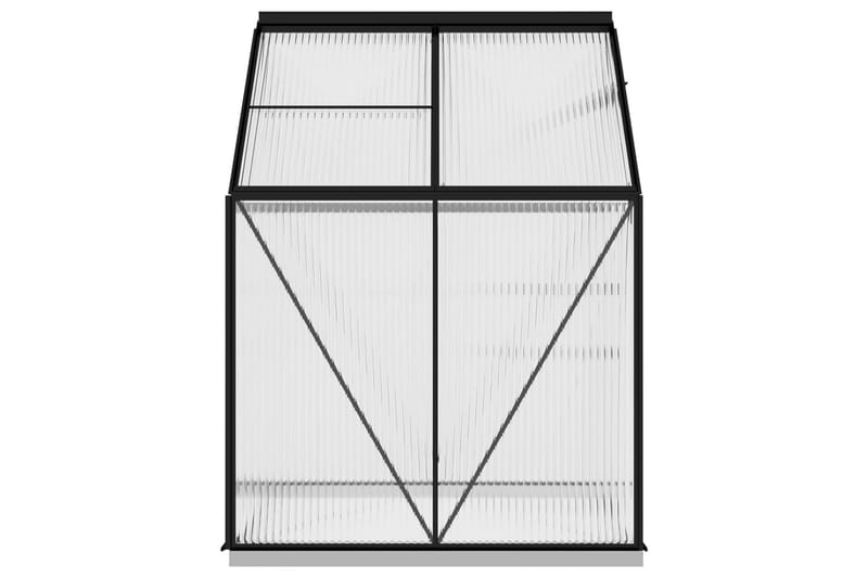 Drivhus 2,47 mâ² aluminium antracitgrå - Antracit - Have - Havearbejde & dyrkning - Drivhuse