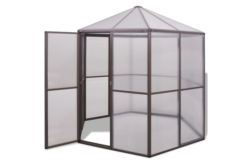 Drivhus 240x211x232 cm Aluminium - Have - Havearbejde & dyrkning - Drivhuse