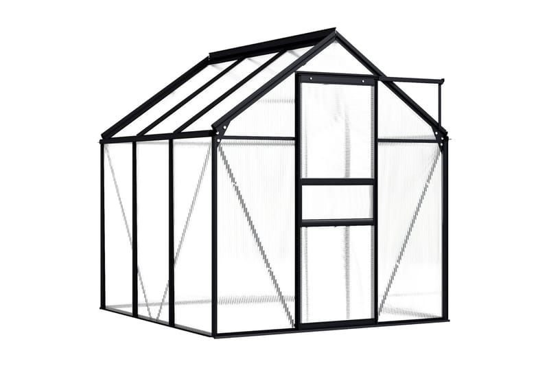drivhus 3,61 m² aluminium antracitgrå - Grå - Have - Havearbejde & dyrkning - Drivhuse