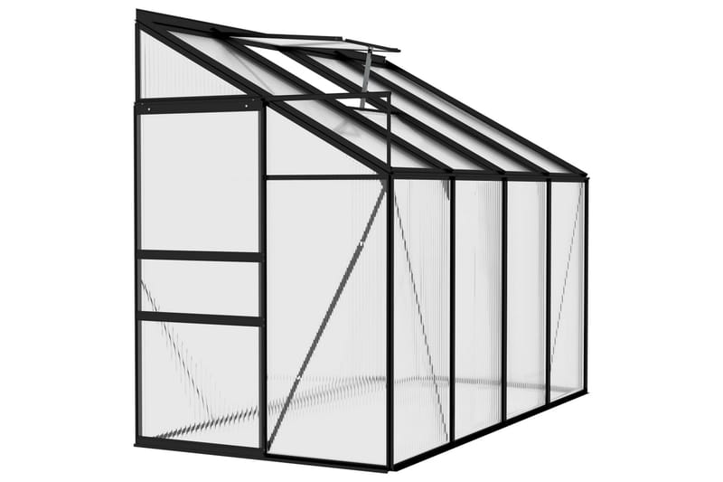 drivhus 5,02 m² aluminium antracitgrå - Antracit - Drivhuse - Fritstående drivhus