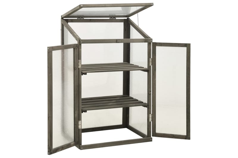 Drivhus 60x45x100 cm fyrretræ - Have - Havearbejde & dyrkning - Drivhuse