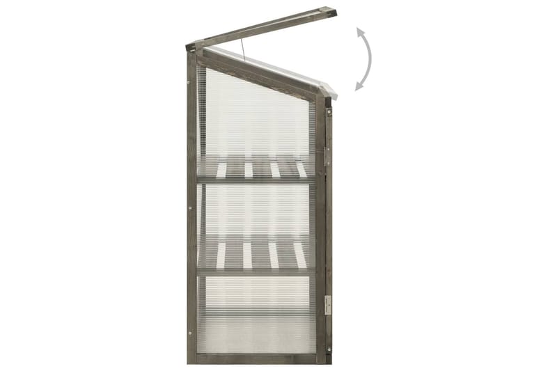 Drivhus 60x45x100 cm fyrretræ - Have - Havearbejde & dyrkning - Drivhuse