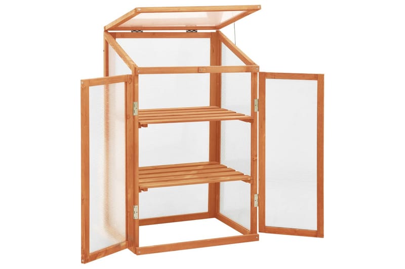 Drivhus 60x45x100 cm fyrretræ - Have - Havearbejde & dyrkning - Drivhuse