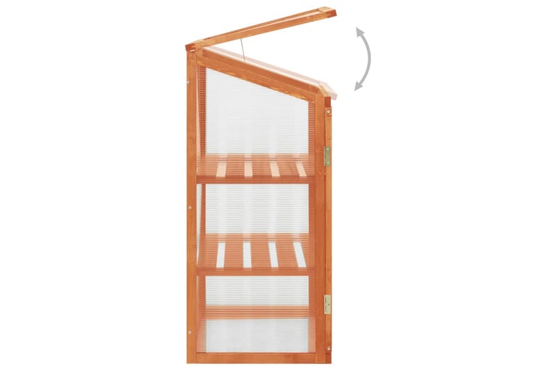 Drivhus 60x45x100 cm fyrretræ - Have - Havearbejde & dyrkning - Drivhuse