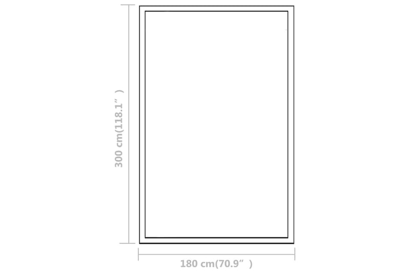 Drivhus Aluminium 11,19 M³ 302 X 190 X 195 Cm - gennemsigtig - Have - Havearbejde & dyrkning - Drivhuse