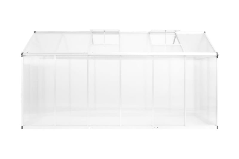 Drivhus Aluminium 13,41 M³ 362 X 190 X 195 Cm - gennemsigtig - Have - Havearbejde & dyrkning - Drivhuse