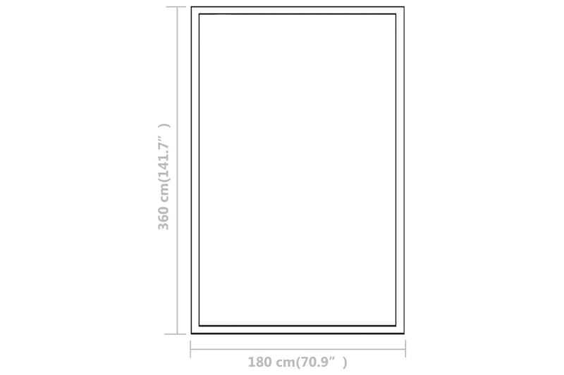 Drivhus Aluminium 13,41 M³ 362 X 190 X 195 Cm - gennemsigtig - Have - Havearbejde & dyrkning - Drivhuse