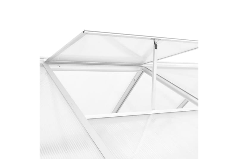 Drivhus Aluminium 13,41 M³ 362 X 190 X 195 Cm - gennemsigtig - Have - Havearbejde & dyrkning - Drivhuse