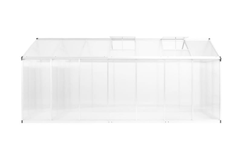 Drivhus Aluminium 15,6 M³ 421 X 190 X 195 Cm - gennemsigtig - Have - Havearbejde & dyrkning - Drivhuse