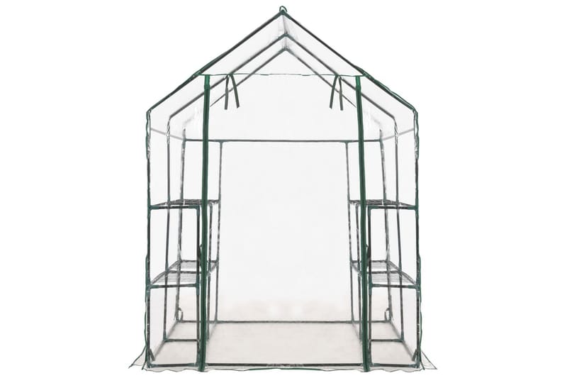 Drivhus Med 8 Hylder 143 X 143 X 195 Cm - Gennemsigtig - Have - Havearbejde & dyrkning - Drivhuse