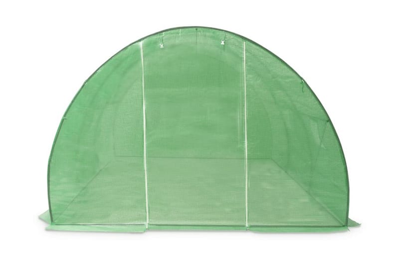 Drivhus Med Stålfundament 13,5 M² 450 X 300 X 200 Cm - Grøn - Have - Havearbejde & dyrkning - Drivhuse