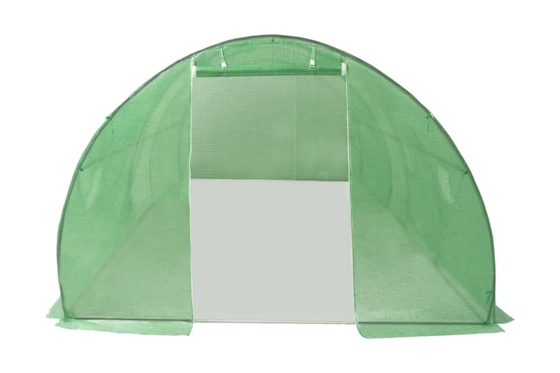 Drivhus Med Stålfundament 18 M² 600 X 300 X 200 Cm - Grøn - Have - Havearbejde & dyrkning - Drivhuse