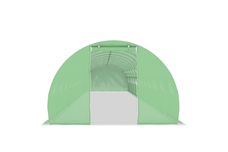 Drivhus med Stålfundament 54 m² 18x3x2 M - Grøn - Have - Havearbejde & dyrkning - Drivhuse
