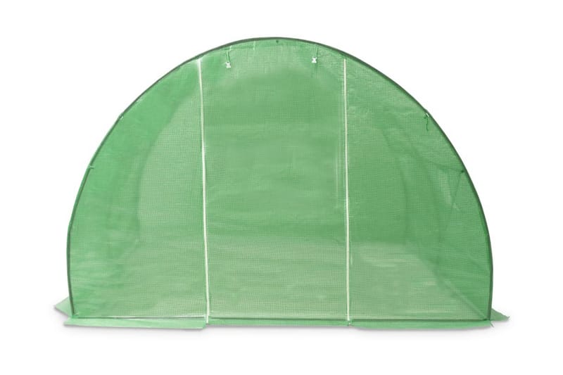 Drivhus Med Stålfundament 9 M² 300 X 300 X 200 Cm - Grøn - Have - Havearbejde & dyrkning - Drivhuse