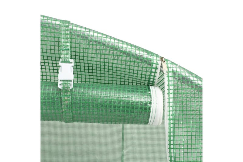 Drivhus Med Stålfundament 9 M² 300 X 300 X 200 Cm - Grøn - Have - Havearbejde & dyrkning - Drivhuse