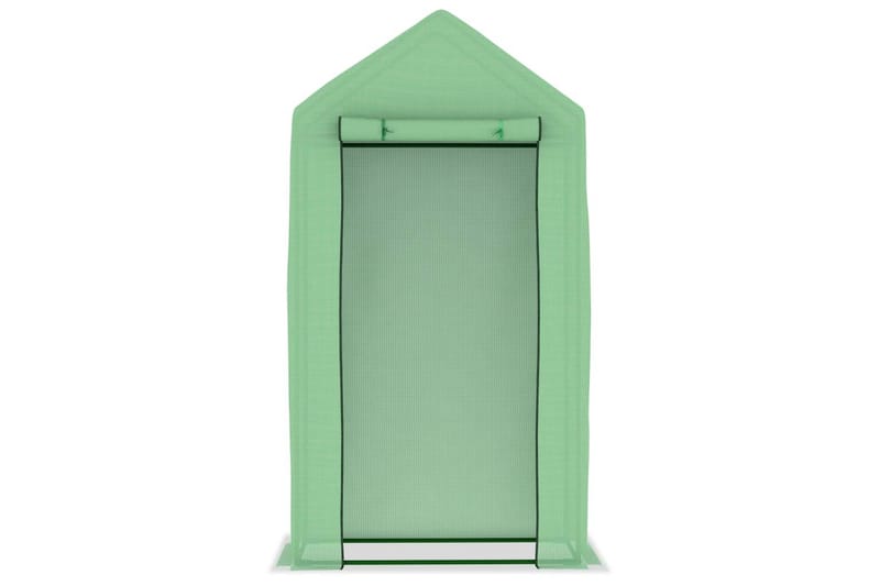 Drivhus med Stålstel 0,5 m² 1x0,5x1,9 M - Grøn - Have - Havearbejde & dyrkning - Drivhuse