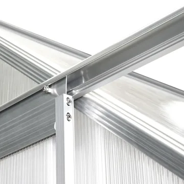 Drivhus til have Apulia Sølv 190 cm - Sølv/Transparent - Have - Havearbejde & dyrkning - Drivhuse