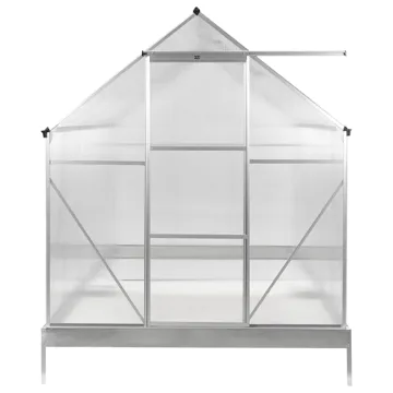 Drivhus til have Apulia Sølv 315 cm - Sølv/Transparent - Have - Havearbejde & dyrkning - Drivhuse