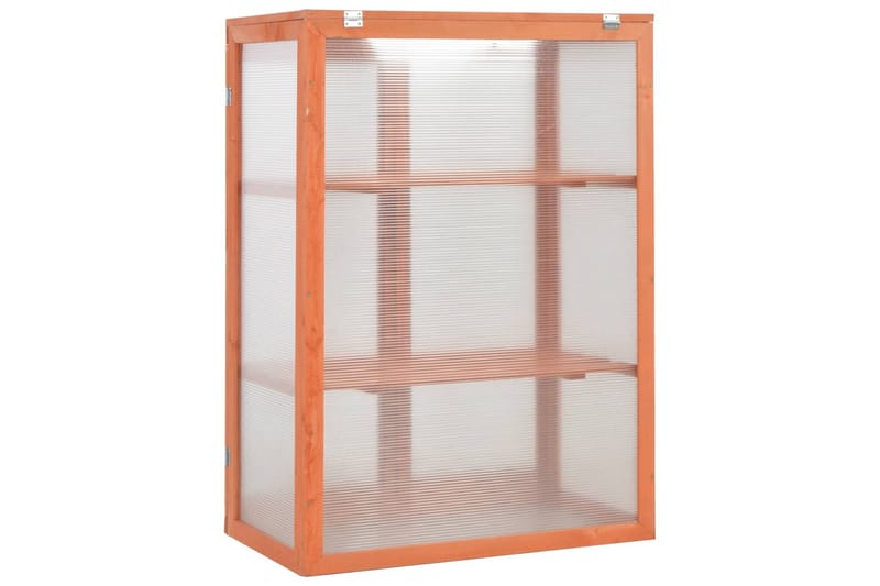 Drivhus Træ 75 X 47 X 109 Cm - Brun - Have - Havearbejde & dyrkning - Drivhuse