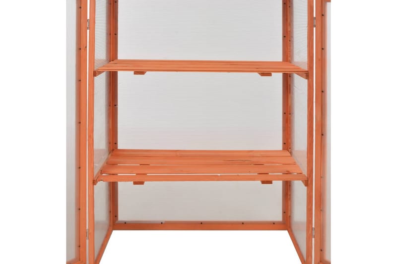 Drivhus Træ 75 X 47 X 109 Cm - Brun - Have - Havearbejde & dyrkning - Drivhuse