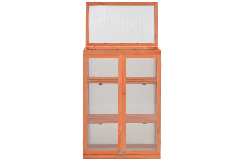 Drivhus Træ 75 X 47 X 109 Cm - Brun - Have - Havearbejde & dyrkning - Drivhuse