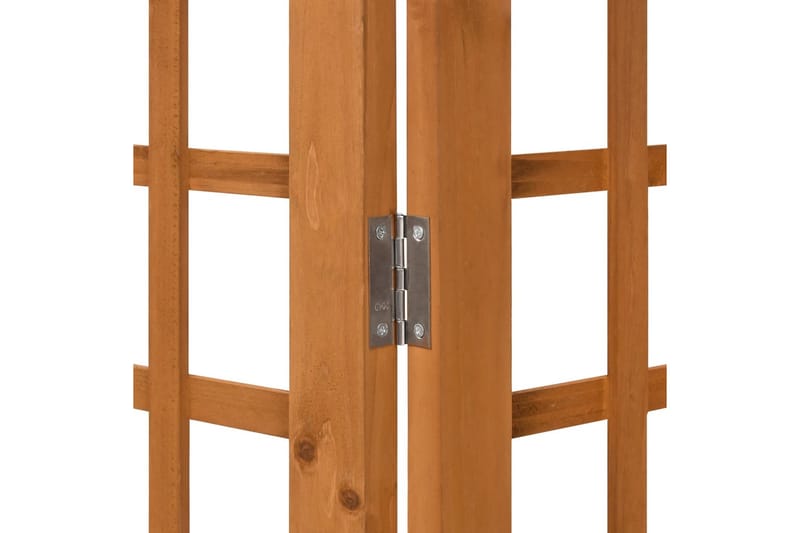 3-panels rumdeler/espalier 121x180,5 cm massivt grantræ - Brun - Have - Havearbejde & dyrkning - Drivhuse - Drivhustilbehør