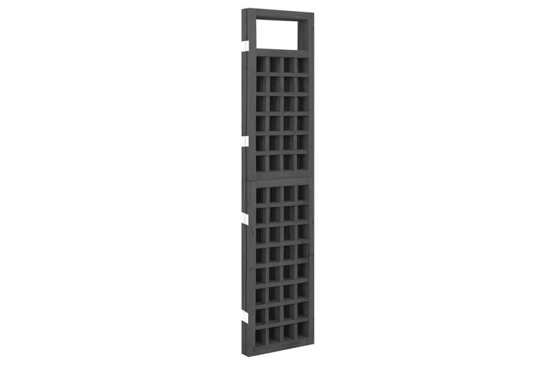 4-panels rumdeler/espalier 161x180 cm massivt fyrretræ sort - Sort - Have - Havearbejde & dyrkning - Drivhuse - Drivhustilbehør