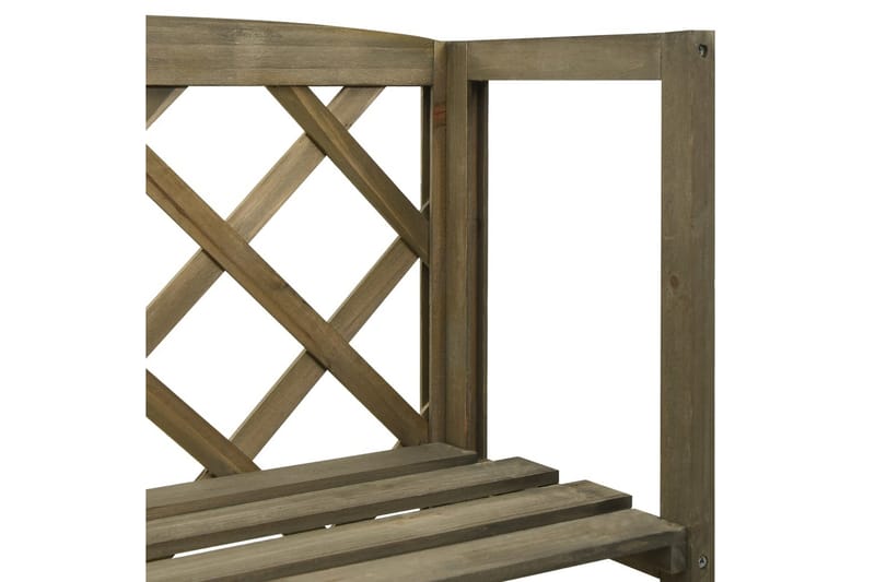 espalier med hylder 55x30x140 cm massivt grantræ grå - Grå - Have - Havearbejde & dyrkning - Drivhuse - Drivhustilbehør