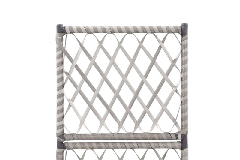 Espalier med Plantekasse 1 Krukke 30x30x107cm Polyrattan - Grå - Have - Havearbejde & dyrkning - Drivhuse - Drivhustilbehør