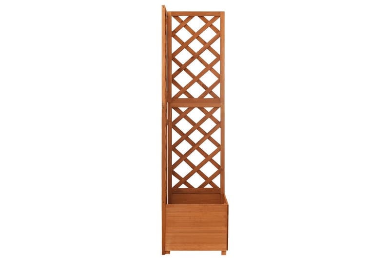 espalier med plantekasse til hjørne 40x40x150 cm fyrretræ - Brun - Have - Havearbejde & dyrkning - Drivhuse - Drivhustilbehør