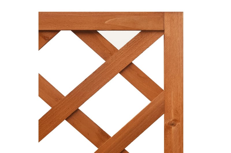 espalier med plantekasse til hjørne 40x40x150 cm fyrretræ - Brun - Have - Havearbejde & dyrkning - Drivhuse - Drivhustilbehør