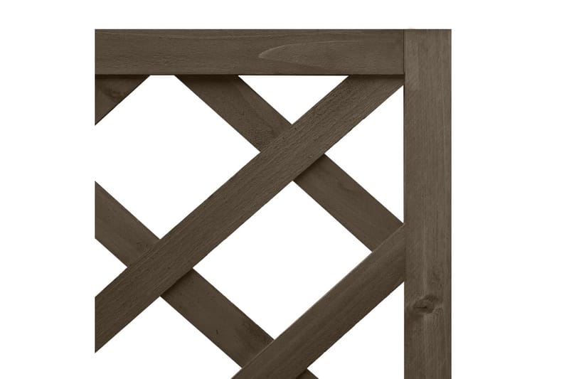 espalier med plantekasse til hjørne 40x40x150 cm grantræ grå - Grå - Have - Havearbejde & dyrkning - Drivhuse - Drivhustilbehør