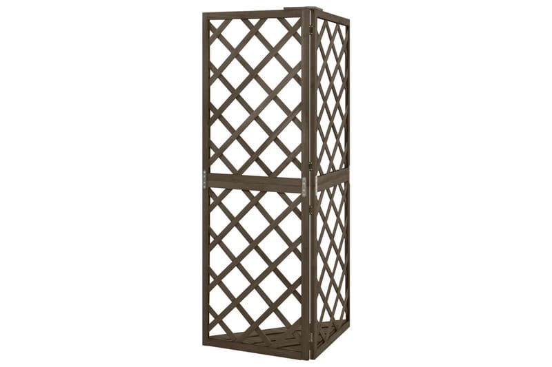espalier til hjørne 50x50x145 cm massivt grantræ grå - Grå - Have - Havearbejde & dyrkning - Drivhuse - Drivhustilbehør