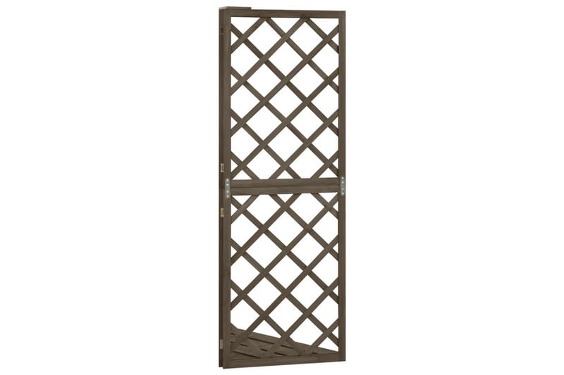 espalier til hjørne 50x50x145 cm massivt grantræ grå - Grå - Have - Havearbejde & dyrkning - Drivhuse - Drivhustilbehør