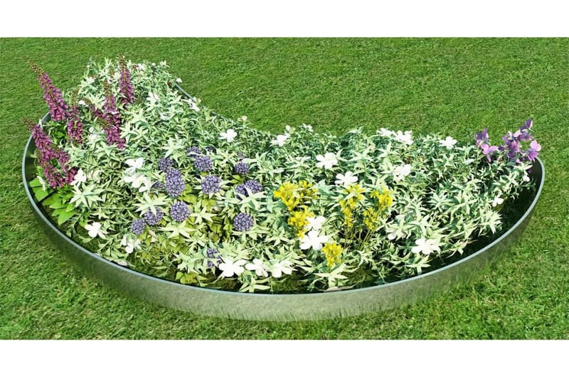 Fleksibel Bedkant 15 Stk. Galvaniseret Stål 100 X 15 Cm - Sølv - Have - Havearbejde & dyrkning - Drivhuse - Drivhustilbehør